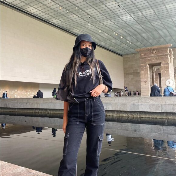 AAPE by Bape black/grey camo graphic t-shirt (oversized fit) - Picture 5 of 9